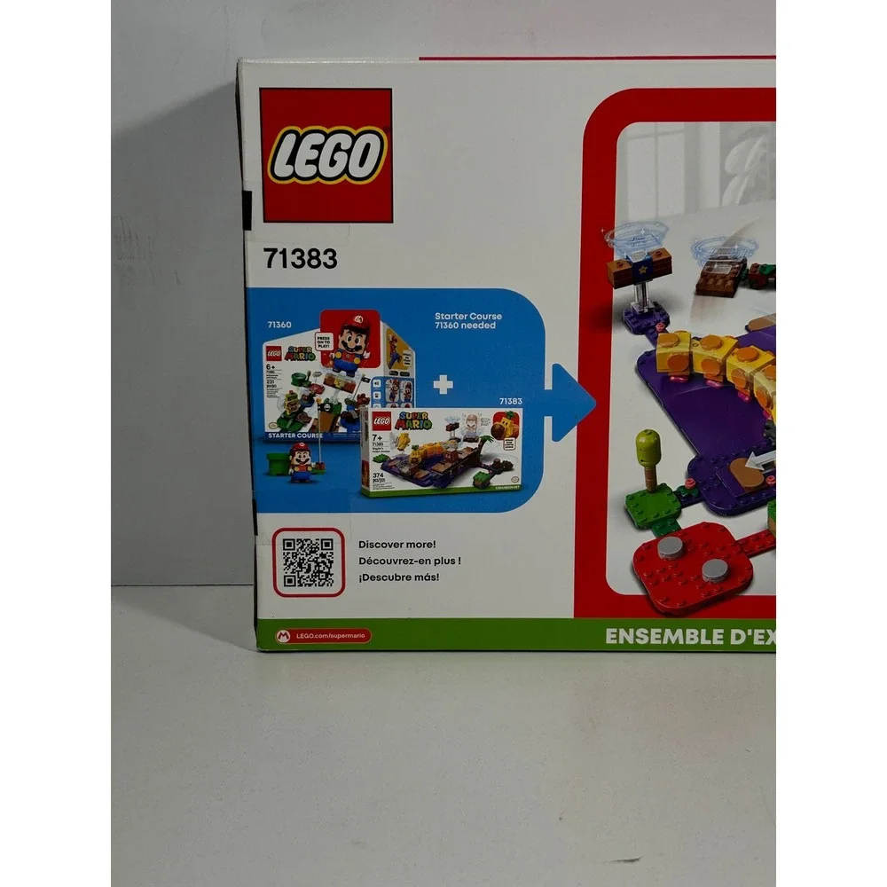 LEGO Super Mario Wigglers Poison Swamp Expansion Set 71383 374 Pcs Building Toy